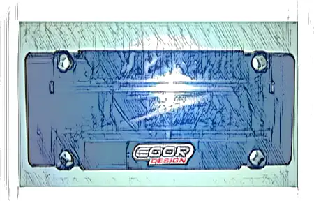 Technic, Panel Plate 5 x 11 x 1 with 'EGOR DESIGN' Pattern (Sticker) - Set 41999