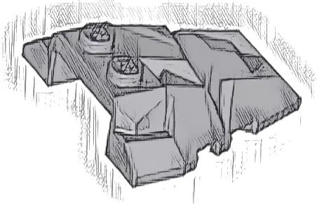 Wedge 4 x 4 Fractured Polygon Top