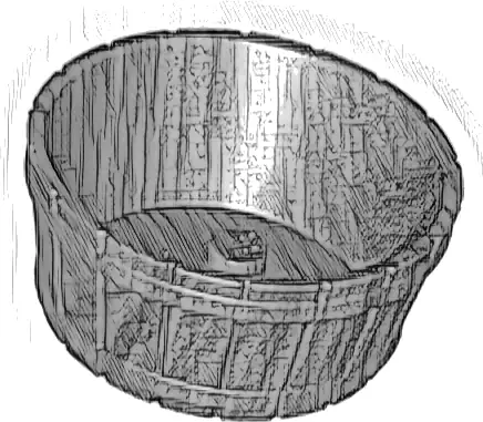 Container, Barrel Half Large with Axle Hole