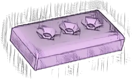 Duplo Tile, Modified 2 x 4 x 1/2 (Thick) with Cushion Profile