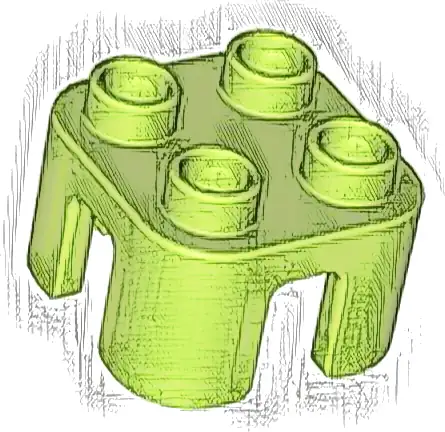 Duplo, Furniture Chair with 4 Studs