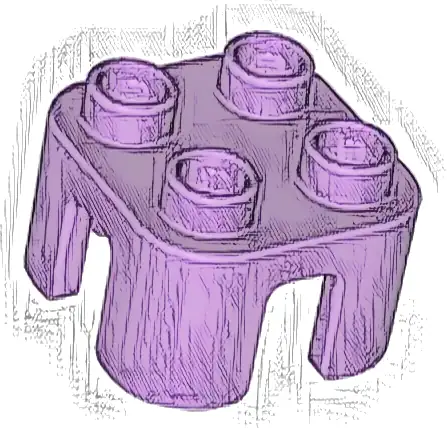 Duplo, Furniture Chair with 4 Studs