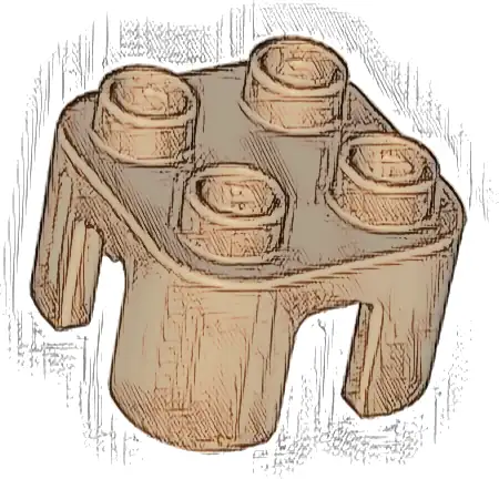 Duplo, Furniture Chair with 4 Studs