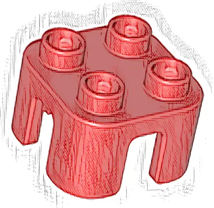 Duplo, Furniture Chair with 4 Studs