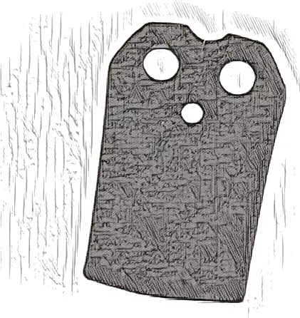 Minifigure Cape Cloth, Straight Sides - Traditional Starched Fabric