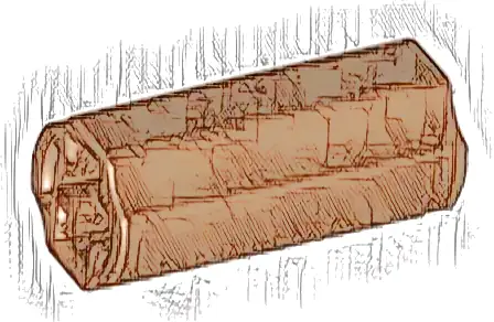 Technic, Axle Connector 2L (Smooth with x Hole + Orientation)