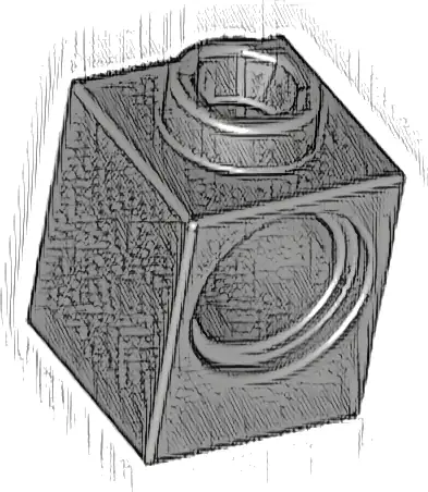 Technic, Brick 1 x 1 with Hole