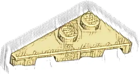 Wedge, Plate 4 x 2 Left, Pointed