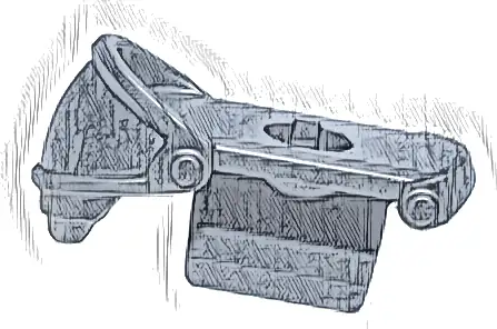 Minifigure Armor Large Round Shoulder Pad Right with Back Stud