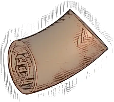 Brick, Round 2 x 2 D. 45 degrees Elbow (25.5mm Standing Height)