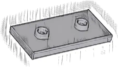 Plate, Modified 2 x 4 with 2 Studs (Double Jumper)