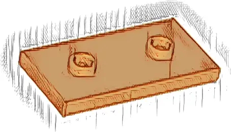 Plate, Modified 2 x 4 with 2 Studs (Double Jumper)
