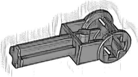 Technic, Axle  2L with Reverser Handle Axle Connector