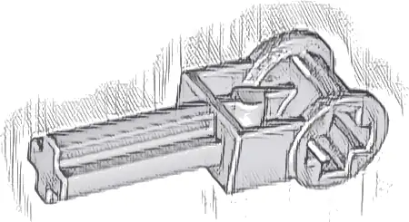 Technic, Axle  2L with Reverser Handle Axle Connector