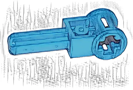 Technic, Axle  2L with Reverser Handle Axle Connector