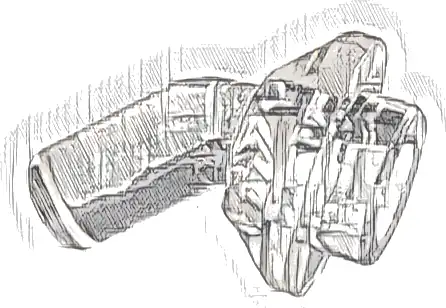 Bar   1L with Angled Hollow Stud