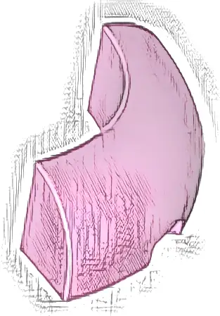 Brick, Round Corner 3 x 3 without Studs