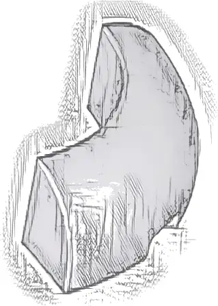 Brick, Round Corner 3 x 3 without Studs