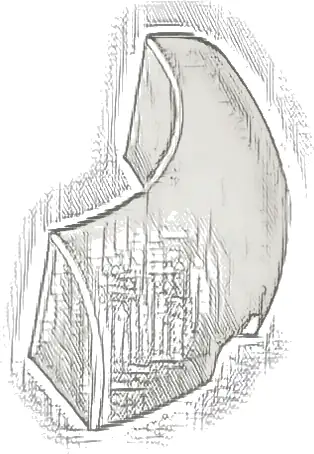 Brick, Round Corner 3 x 3 without Studs