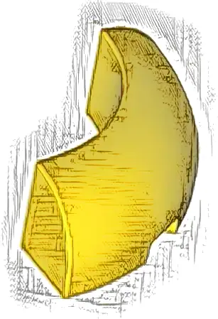 Brick, Round Corner 3 x 3 without Studs