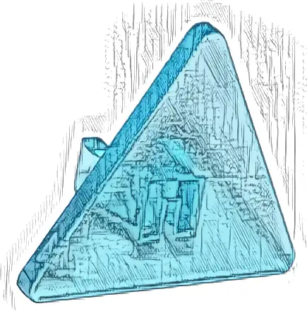 Road Sign 2 x 2 Triangle with Open O Clip