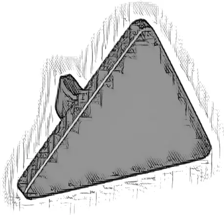 Road Sign 2 x 2 Triangle with Open O Clip