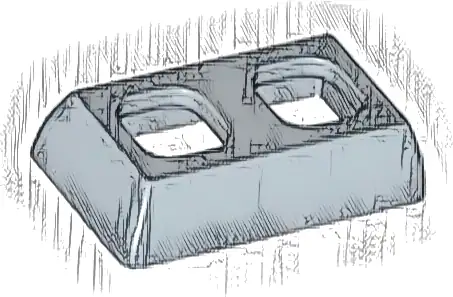 Minifigure Skirt Plastic Straight, Short