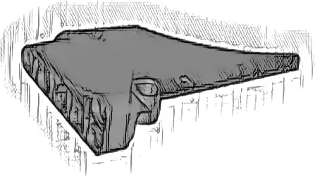 Technic, Panel Inverted Fairing #42 Large Short Smooth, Side A