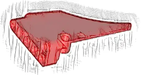 Technic, Panel Inverted Fairing #42 Large Short Smooth, Side A