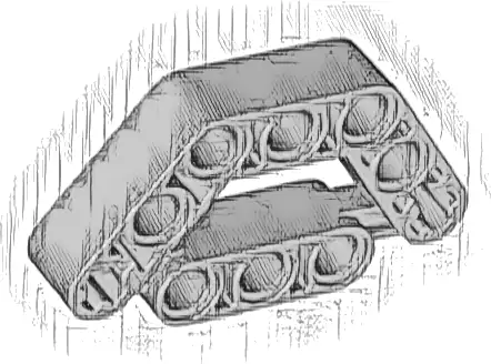 Technic, Liftarm, Modified Trapezoid Thick 3 x 5