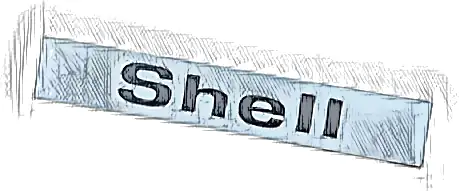 Tile 1 x 6 with Black 'Shell' Pattern