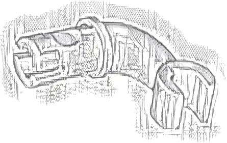 Arm and Hand Long with Pin - Vertical Grip