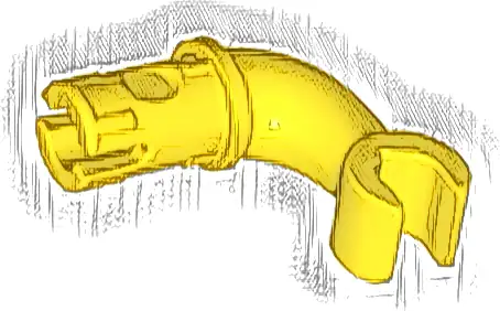 Arm and Hand Long with Pin - Vertical Grip