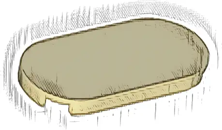 Tile, Round 2 x 4 Oval