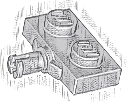 Plate, Modified 1 x 2 with Wheel Holder, Reinforced Underside
