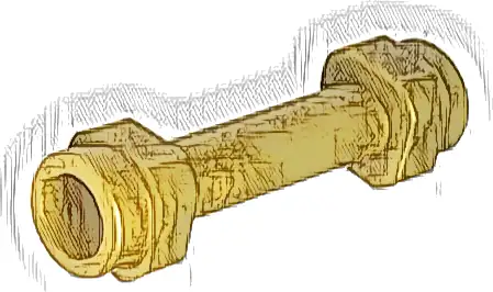 Minifigure, Weapon Hilt Smooth Extended