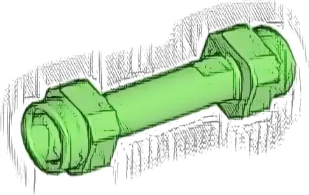 Minifigure, Weapon Hilt Smooth Extended