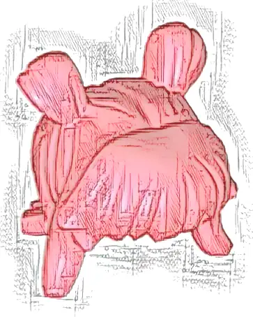 Minifigure, Hair Female Space Buns and Thick Bangs