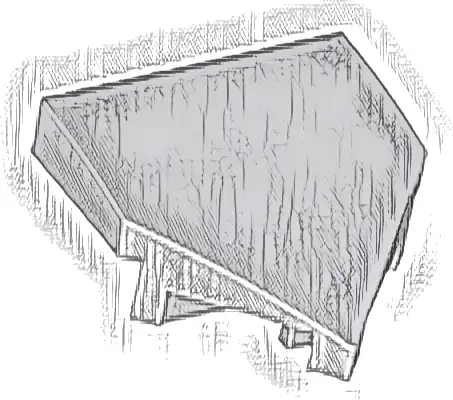 Wedge 2 x 2 x 2/3 Pointed