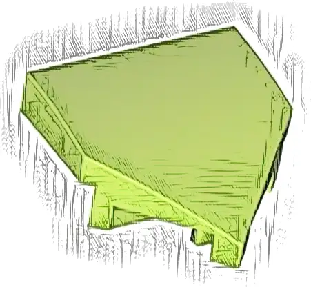 Wedge 2 x 2 x 2/3 Pointed