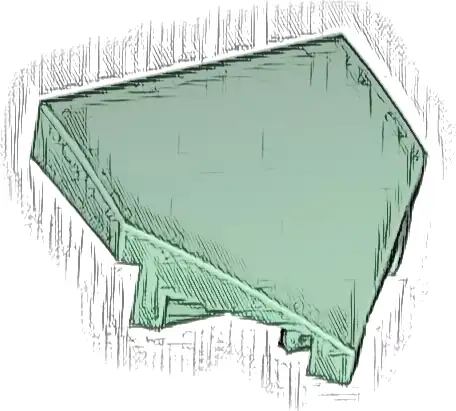 Wedge 2 x 2 x 2/3 Pointed