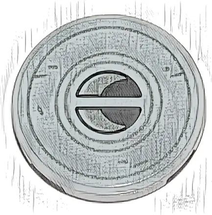 Tile, Round 3 x 3 with SW N-1 Starfighter Air Vents with Silver Circles Pattern (Sticker) - Set 75325