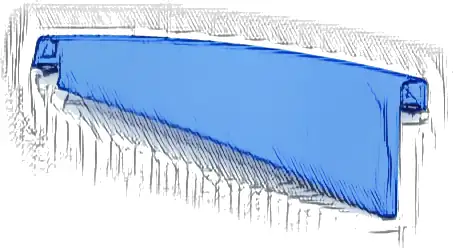 Technic, Panel Curved #50 5 x 13 Tapered Left