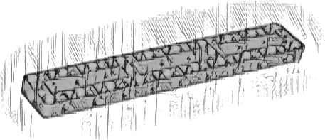 Technic, Liftarm, Modified Frame Thick 3 x 19 Open Center
