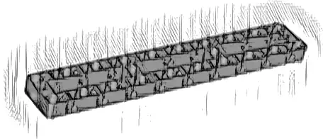 Technic, Liftarm, Modified Frame Thick 3 x 19 Open Center