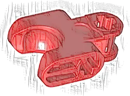 Technic, Axle Connector 2 x 3 with Ball Joint Socket - Closed Sides, Straight Forks with Closed Axle Holes