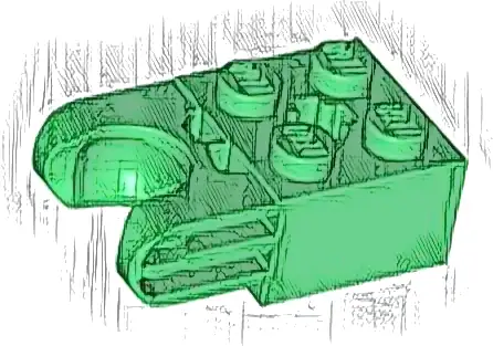 Technic, Brick Modified 2 x 2 with Ball Socket and Axle Hole - Straight Forks with Round Ends and Closed Sides