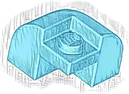 Slope, Curved 2 x 2 x 1 1/3 Corner Round with Recessed Stud