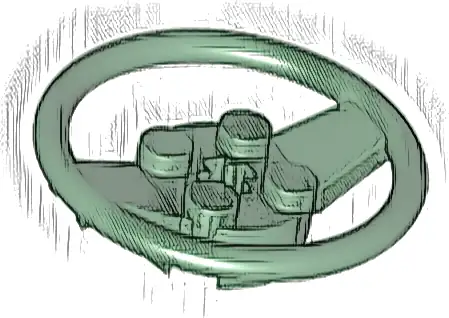 Vehicle, Steering Wheel with 2 x 2 Center and Axle Hole