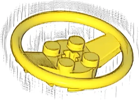Vehicle, Steering Wheel with 2 x 2 Center and Axle Hole